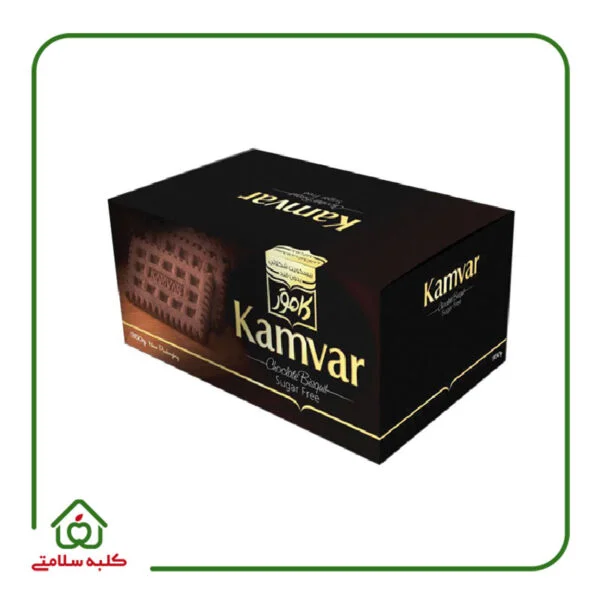 عکسی از بیسکویت کاکائویی بدون شکر و رژیمی کامور