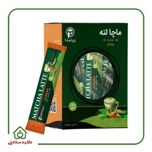 ماچا لته بادام بدون شکر پپتینا