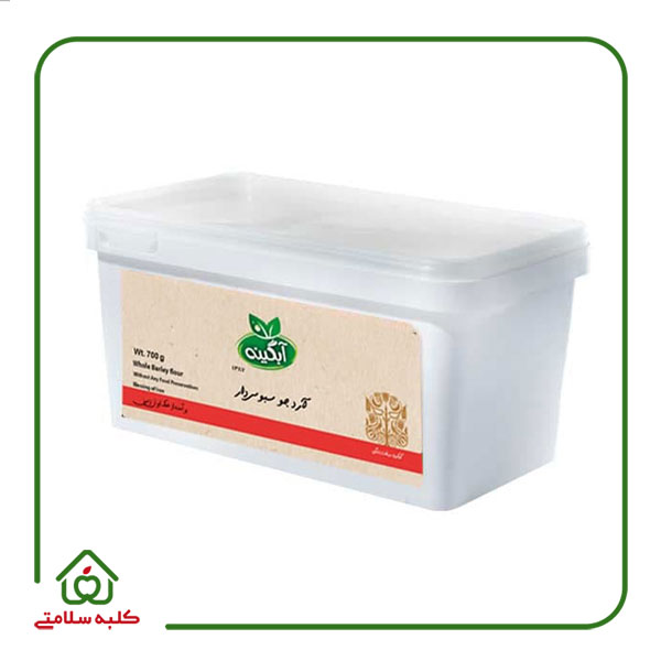 آرد جو کامل ارگانیک آبگینه