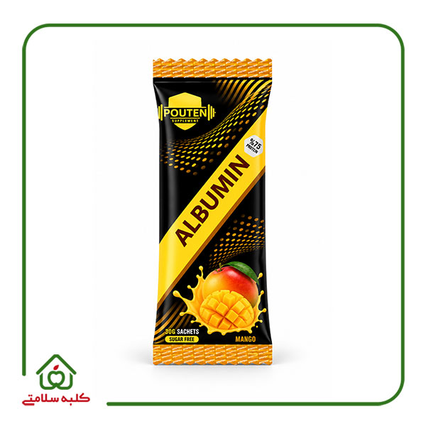 پودر سفیده تخم مرغ ساشه ای انبه 30 گرمی پوتن