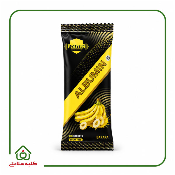 پودر سفیده تخم مرغ ساشه ای موزی 30 گرمی پوتن